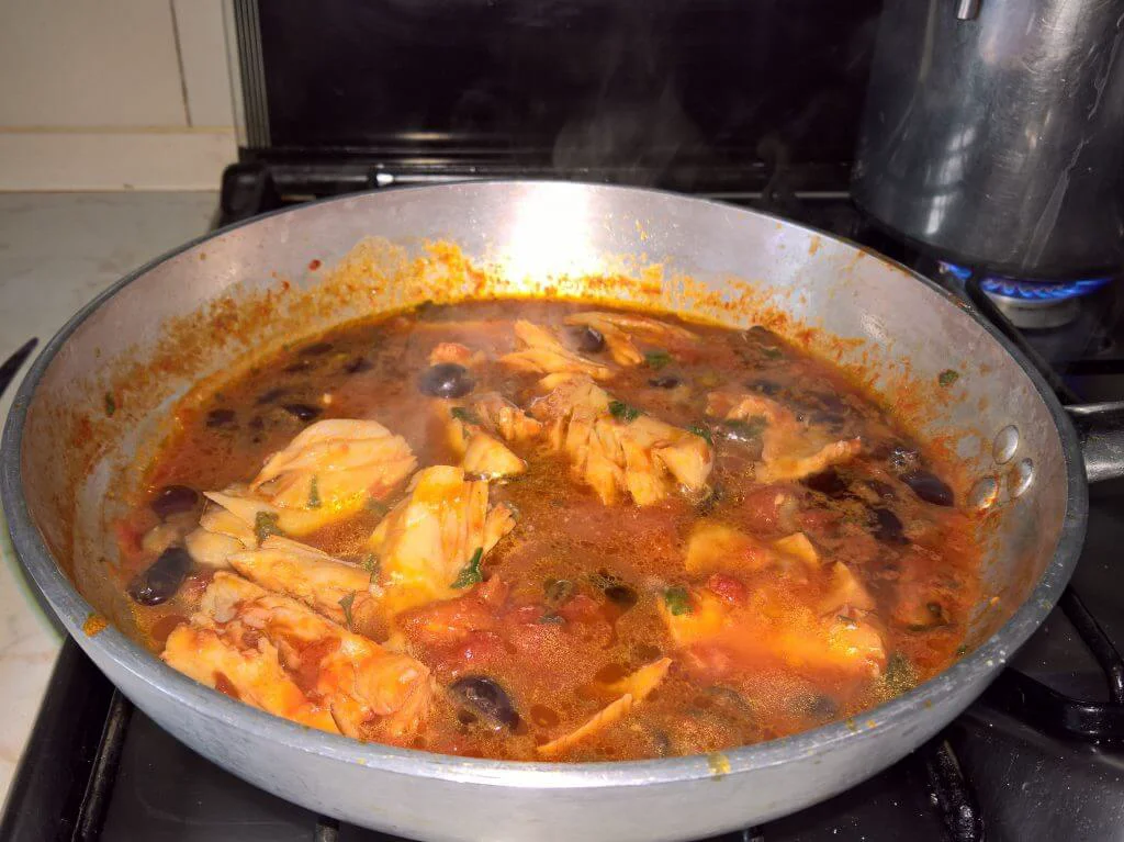 Spaghetti con staoccafisso alla marinara